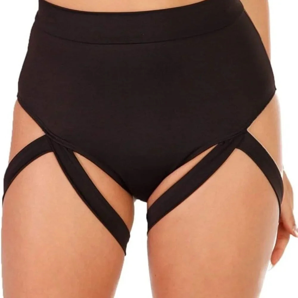 NWOT iheartraves Harness Garter Booty Shorts High Waist